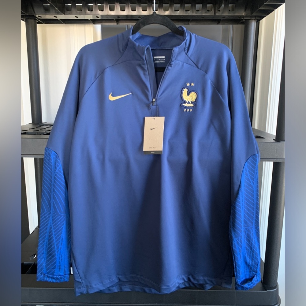 NEW Nike Mens Large 2022-23 France Strike Drill Top – Navy